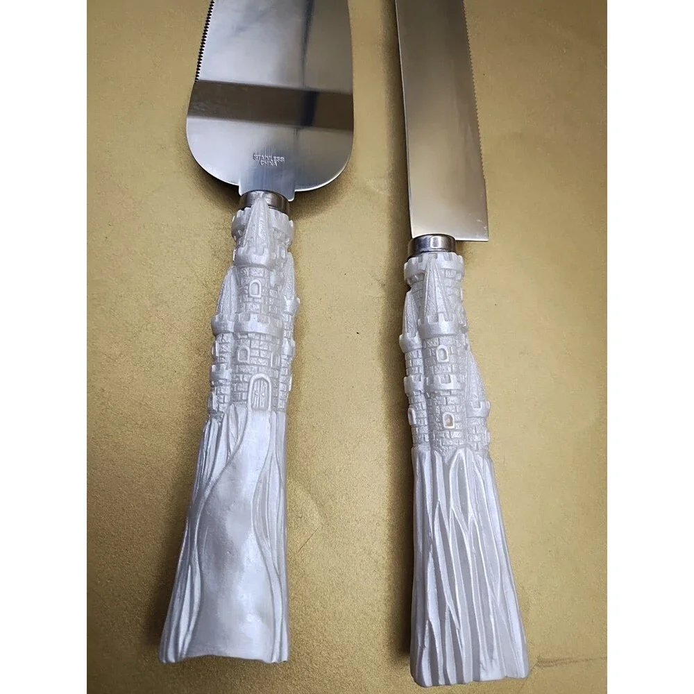 Wedding Anniversary Cake and Knife Set. Fairytale Castle